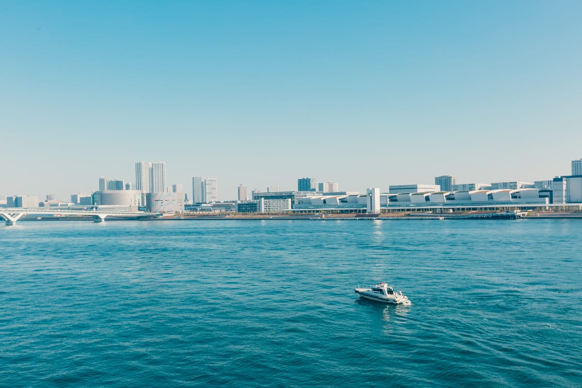 晴海埠頭から見た東京湾
