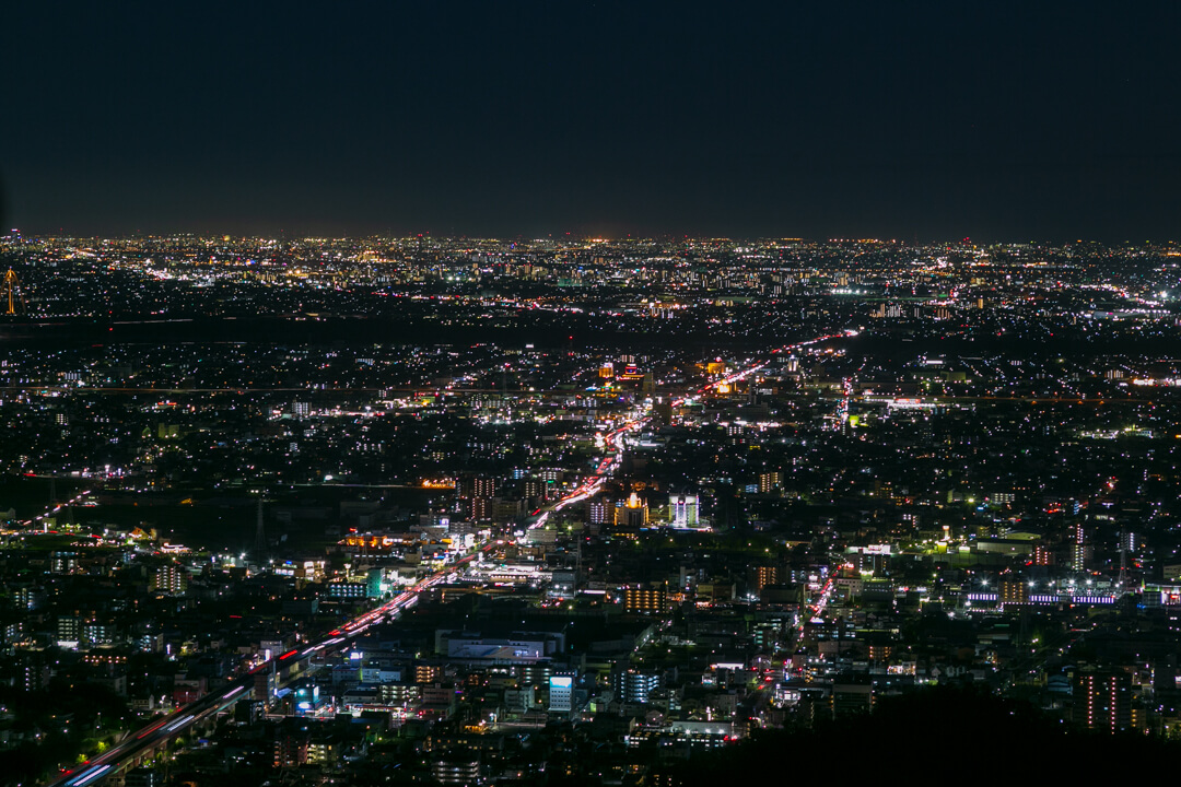 金華山展望台からの夜景