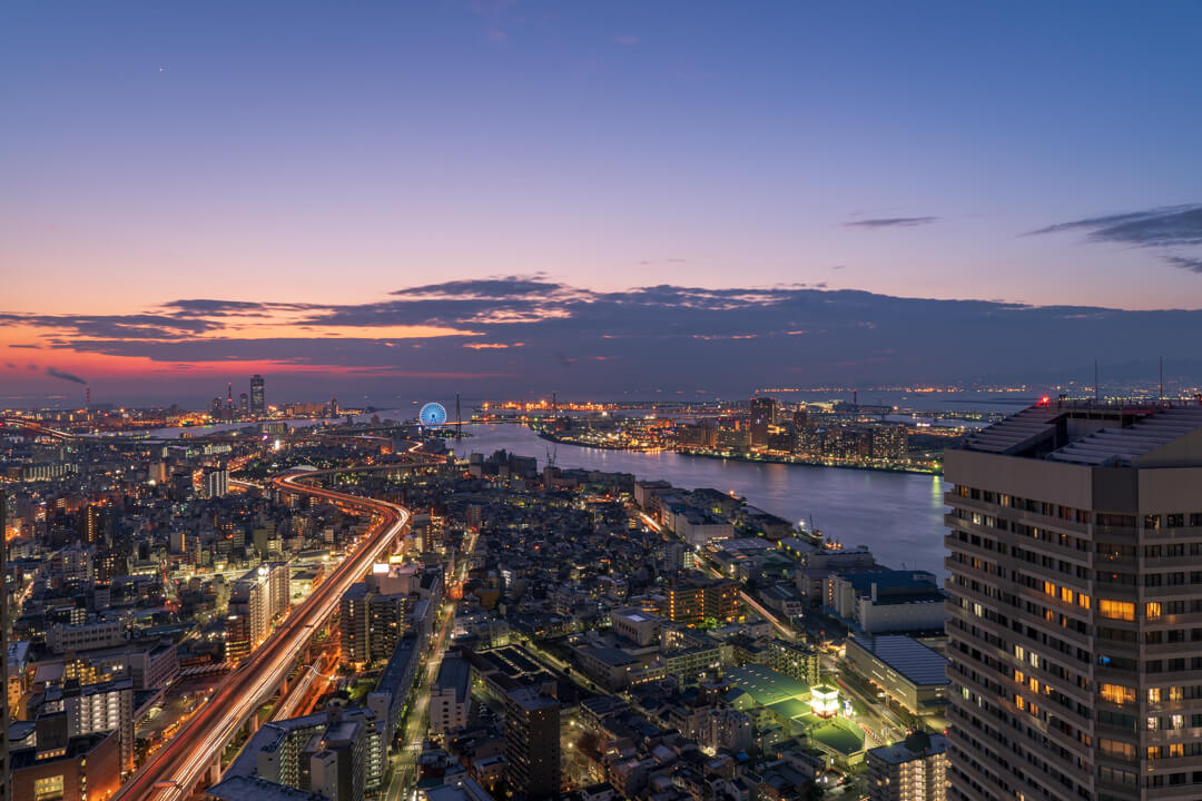 アートホテル大阪ベイタワーから撮影した夜景